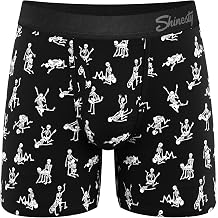 Shinesty Ball Hammock Boxer Brief - Pouch Underwear For Men with Fly - XX-Large, Skeletons Black