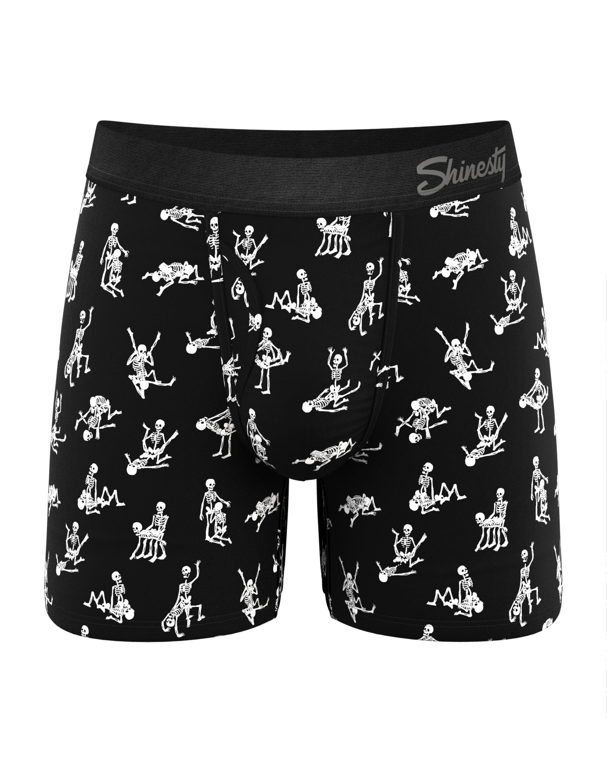 Ball Hammock Pouch Underwear For Men | Mens Boxer Briefs Short Leg | US Large Skeletons