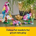 LEGO Creator 3 in 1 Exotic Pink Parrot 31144 Building Toy Set, Transforms from Colorful Parrot to Swimming Fish to Cute Frog, Great Gift for Animal Lovers, Colorful Toy for Kids Ages 7+