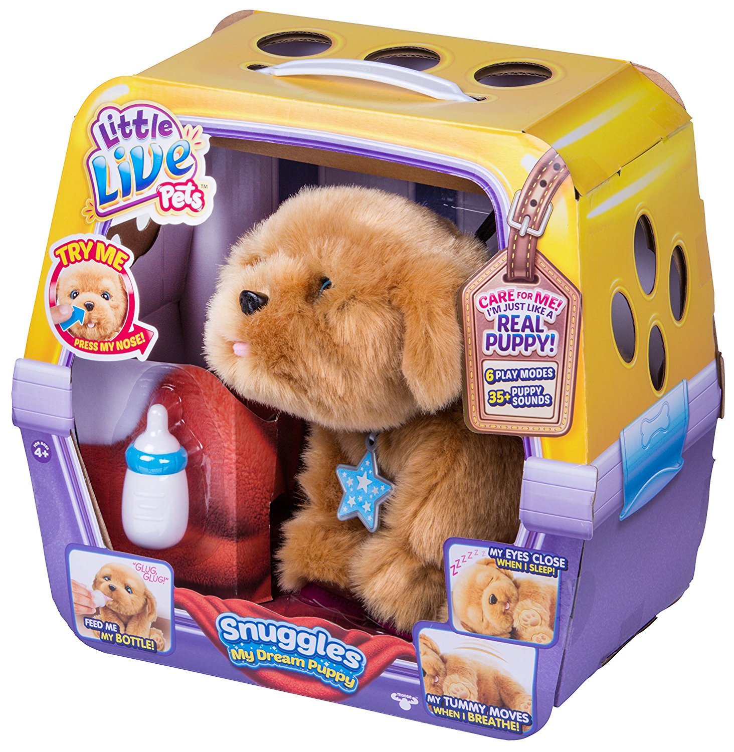 マイドリームパピー　スナッグルズ Amazon.co.jp: Little Live Pets Snuggles My Dream Puppy Playset