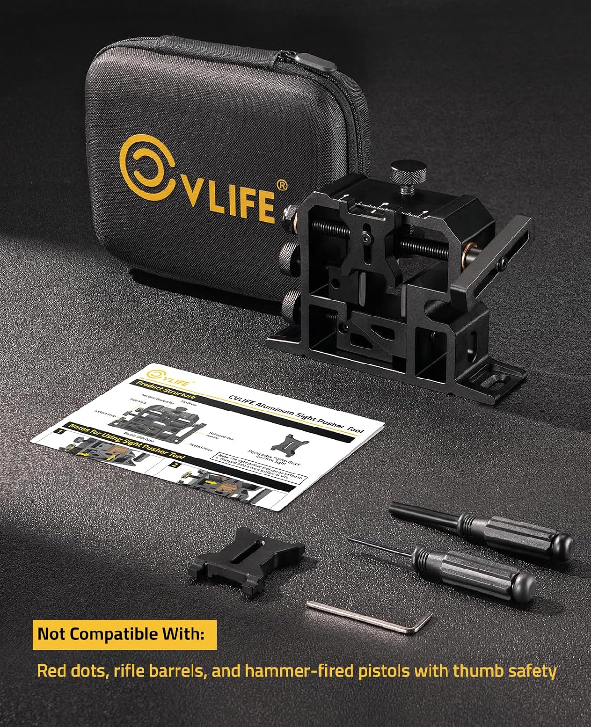 CVLIFE Pusher Tool with Tool Kit, Precision Mechanical Alignment Tool