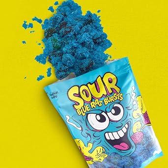 Sourboy Blue Raspberry Gushers Sour Candy, 3.5 oz