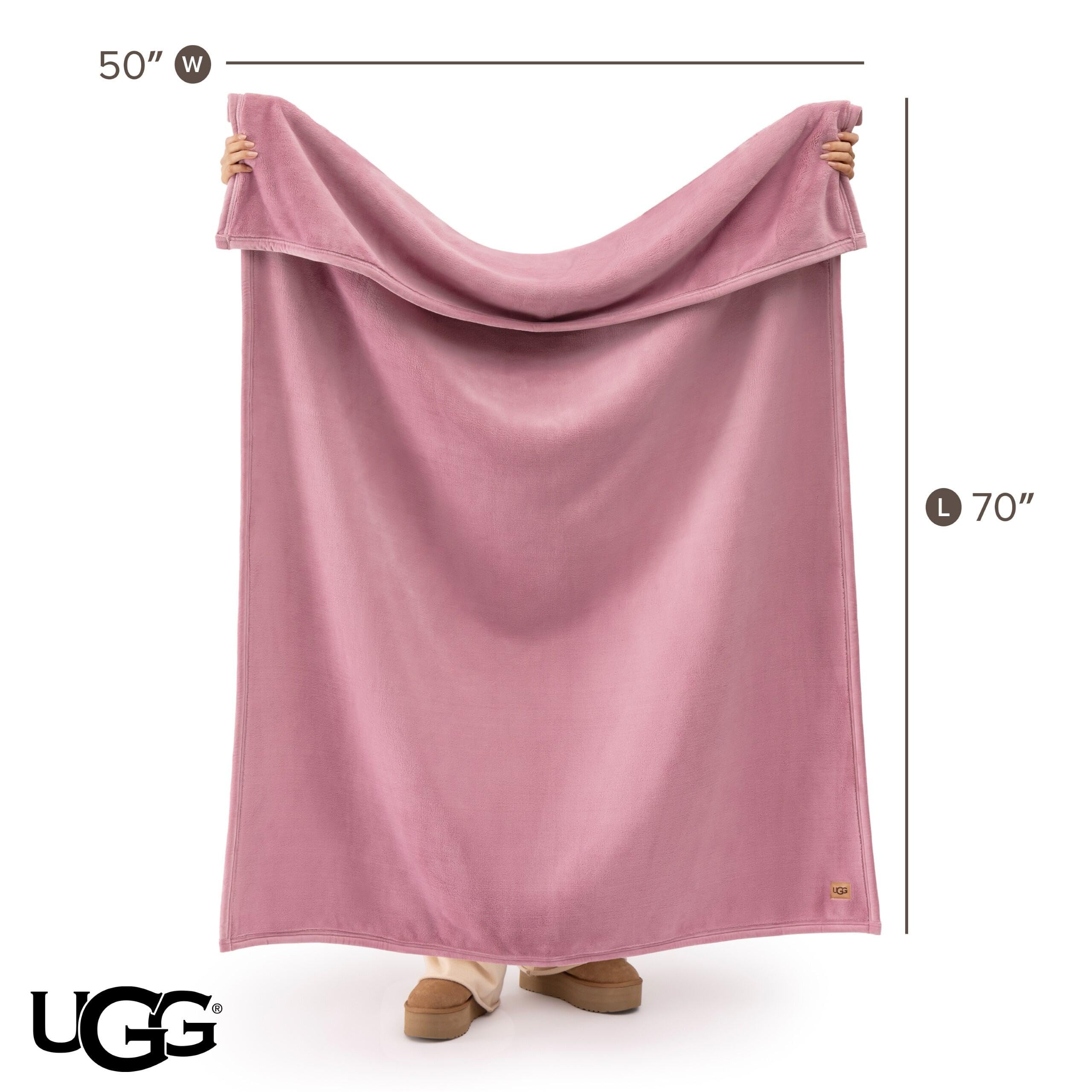 Amazon｜UGG Coco フラシ天スローブランケット – 快適なソフトフリース