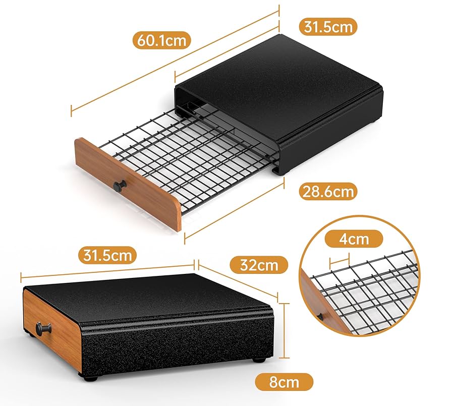 Anadea Coffee Capsule Holder, Compatible With Tassimo Capsules  52pcs Rotating Coffee Pod Stand Uade4221