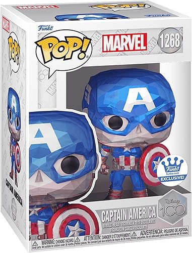 Funko Pop! Marvel: Capitán América *Tienda Faceted Exclusiva