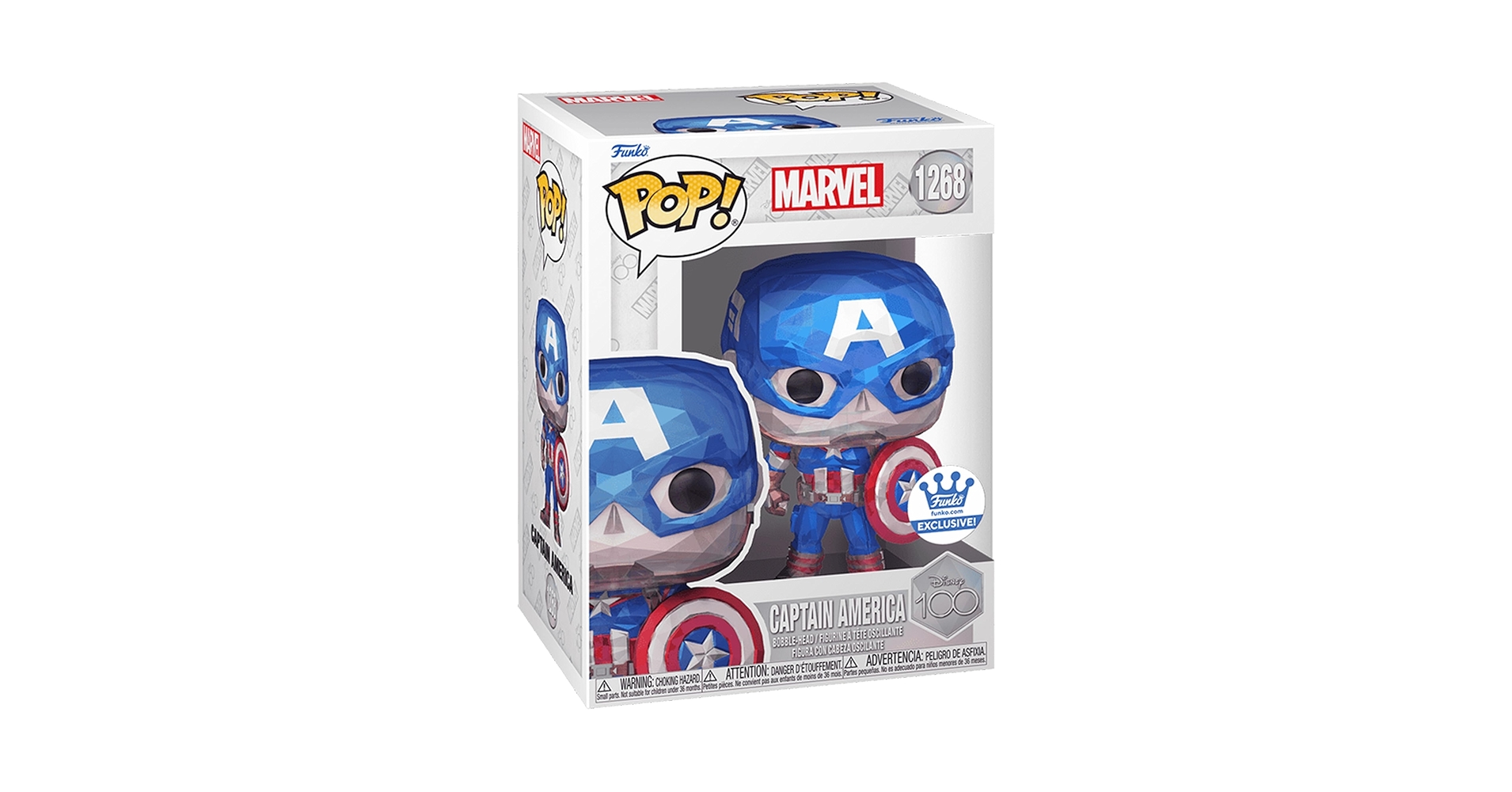 Amazon.com: Funko Pop! Marvel: Captain America *Faceted Shop