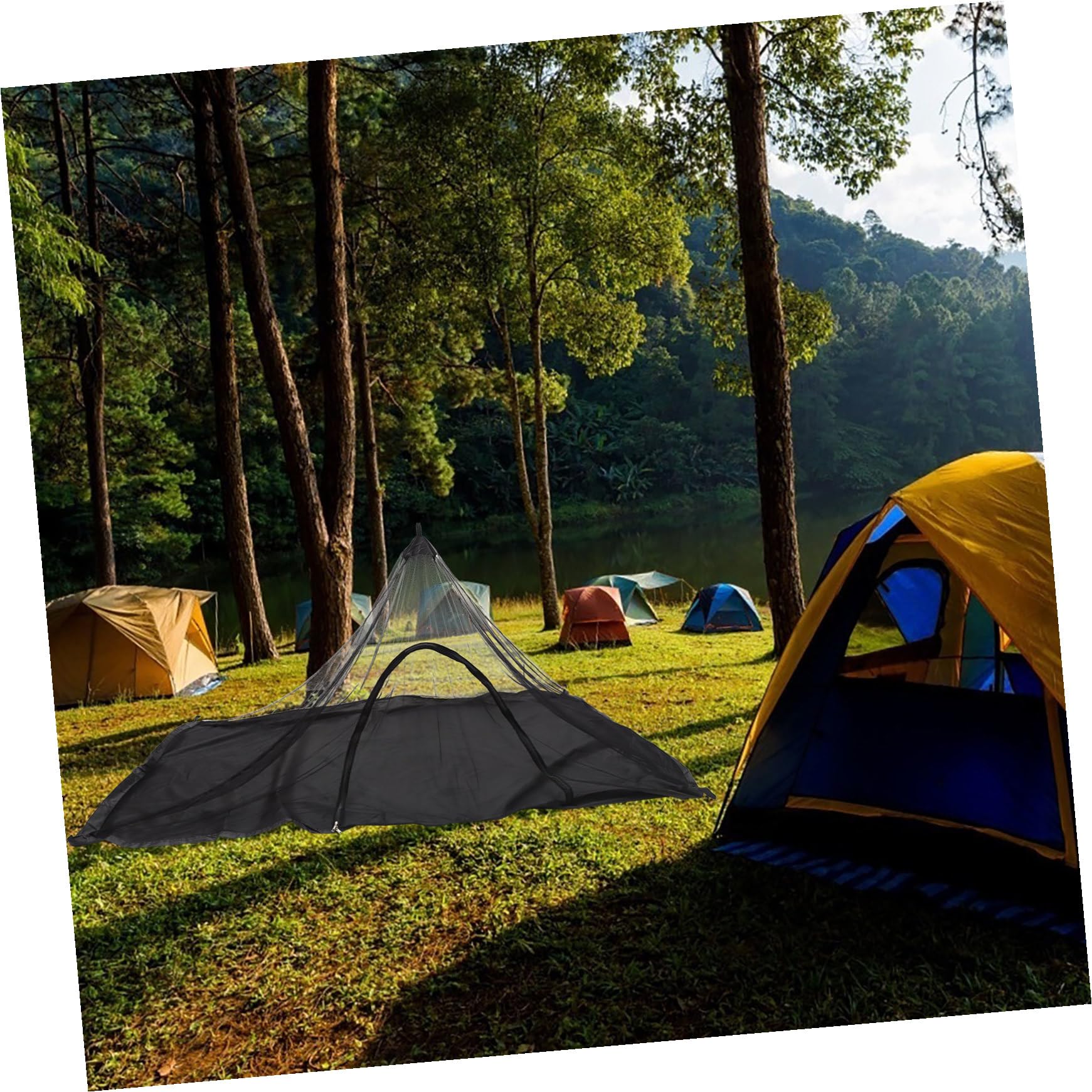 TEHAUX Mosquitera Portátil para Camping Senderismo Pesca y Exteriores para Mochileros y Viajes