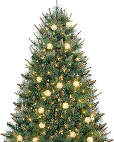 Miniatura 8 de Naomi Home Árbol de Navidad rústico, 6.5 pies