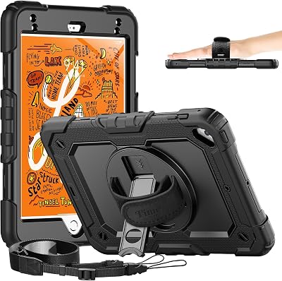 Timecity Kids Case for iPad mini 5 2019/ Mini 4 7.9 inch -Black
