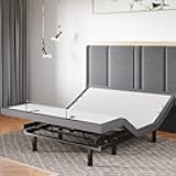 Classic Adjustable Bed Base, Head and Foot Lift, Massage, Under-Bed Lights, USB, Memory, Zero Gravity Smart Frame - Queen