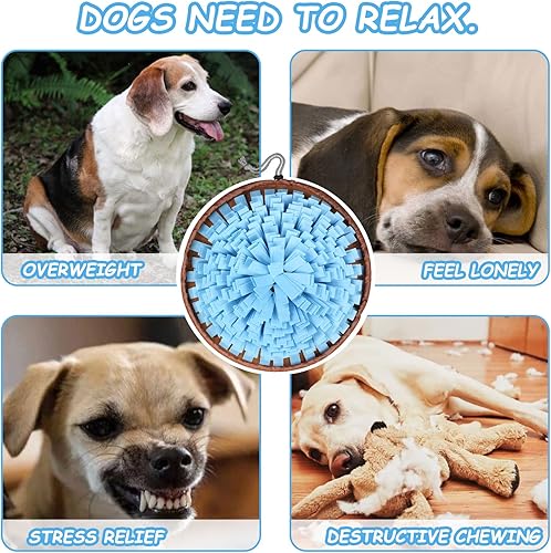 Miniatura 6 de WishLotus Tapete para olfatear mascotas para perros, tapete ajustable para forraje para perros para entrenamiento de olores, cuenco para comedero