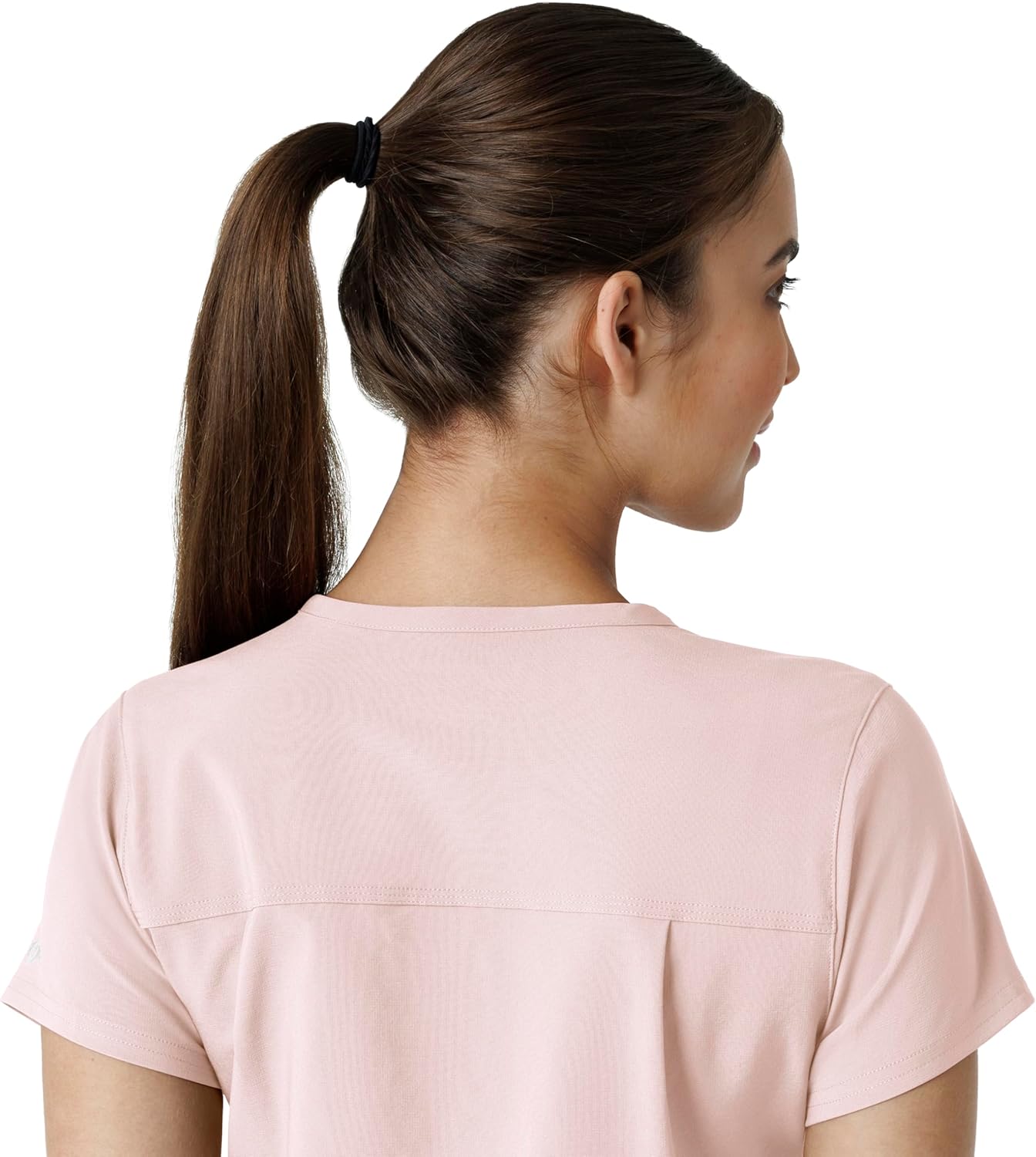 Carhartt Women's Tuck-in Scrub Top - Soft Rose, 2X - Image 10
