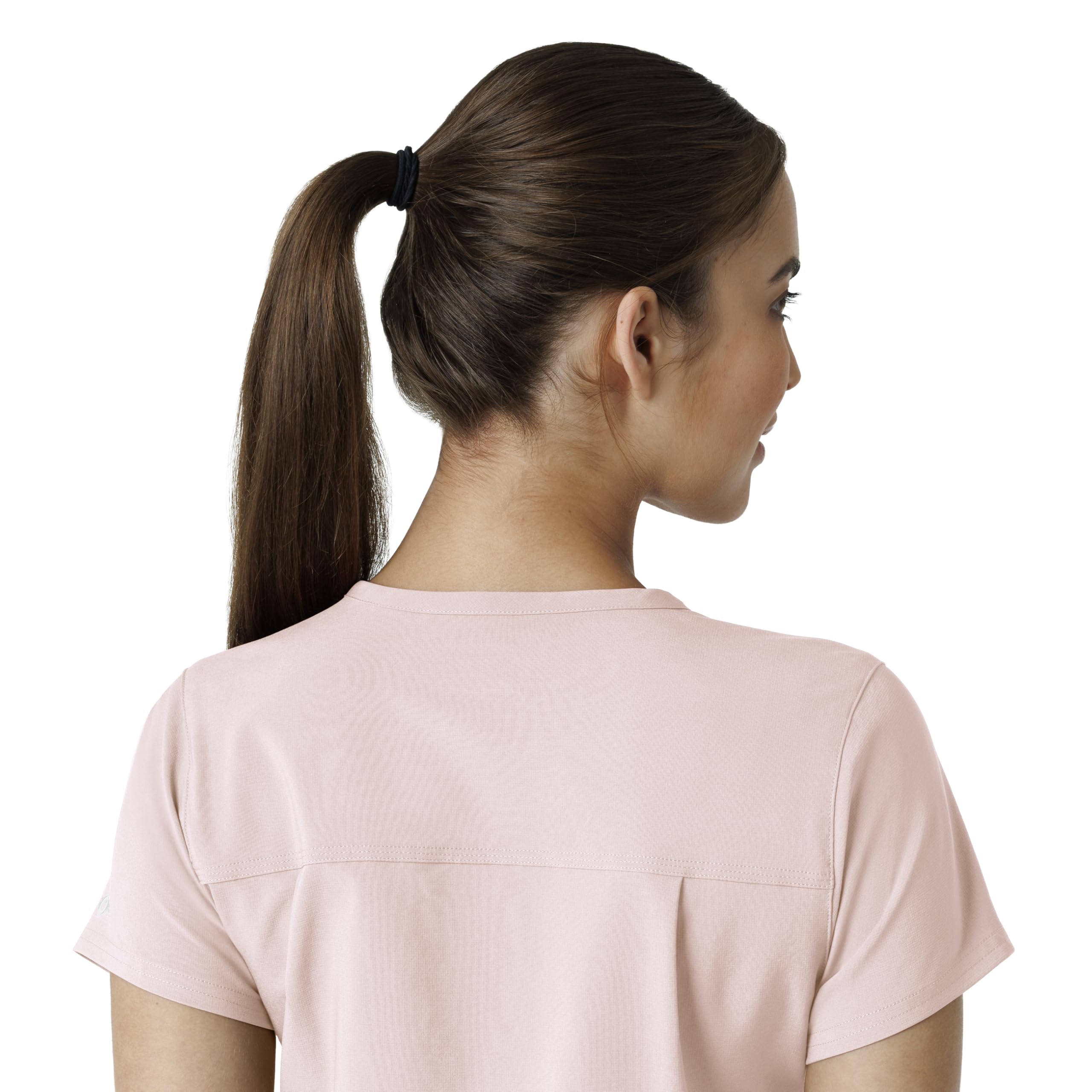 Carhartt Women's Tuck-in Scrub Top - Soft Rose, 2X