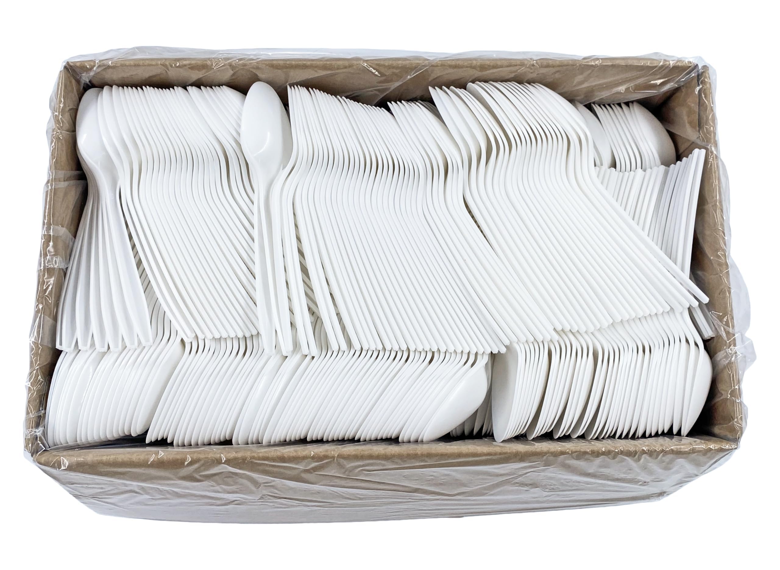 Amazon.com: Sunset Medium Weight Bulk White Plastic Teaspoons