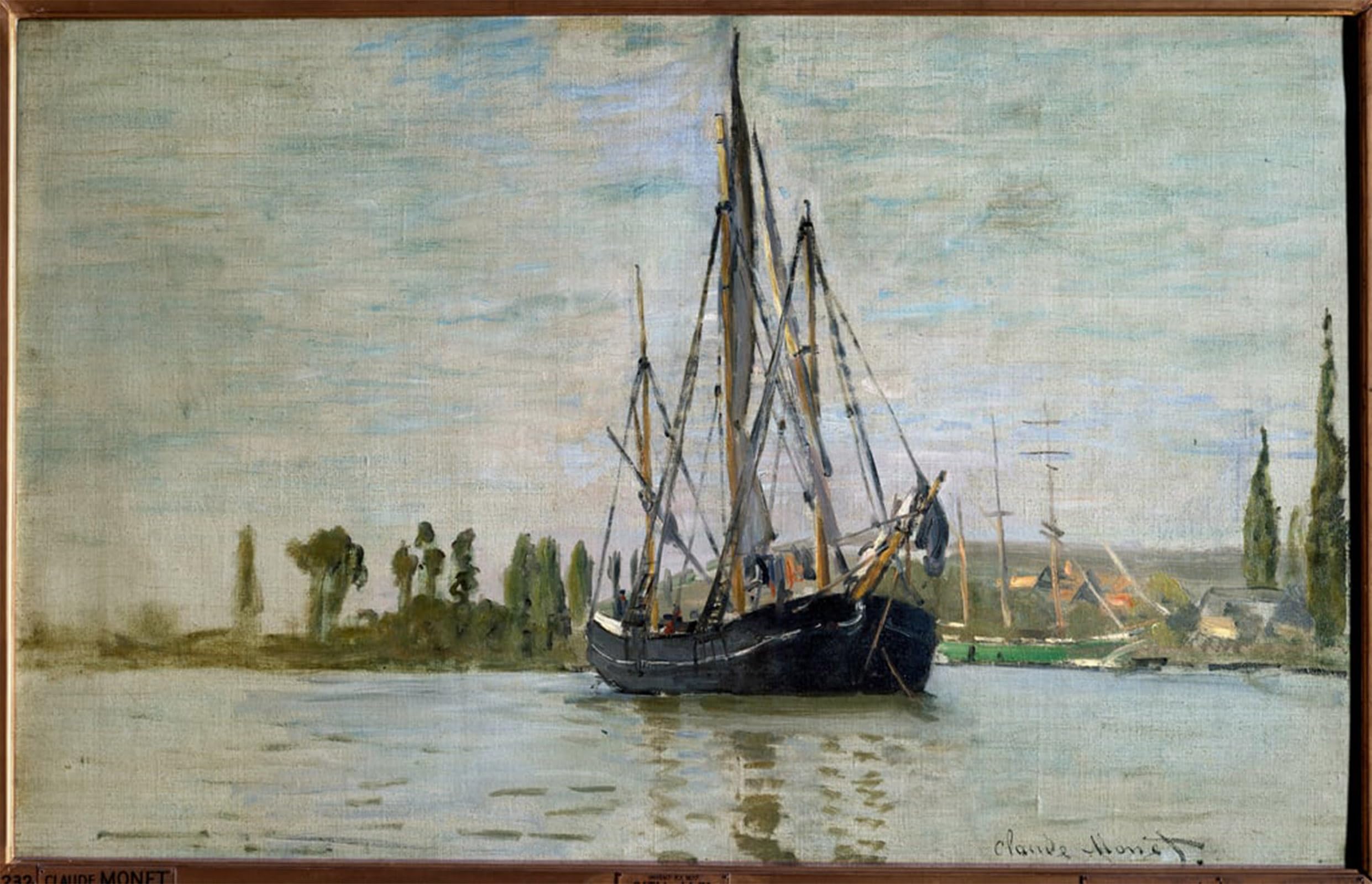Toile Monet Rouen 60x90cm - Impression Chasse Marée pour Salon - 5