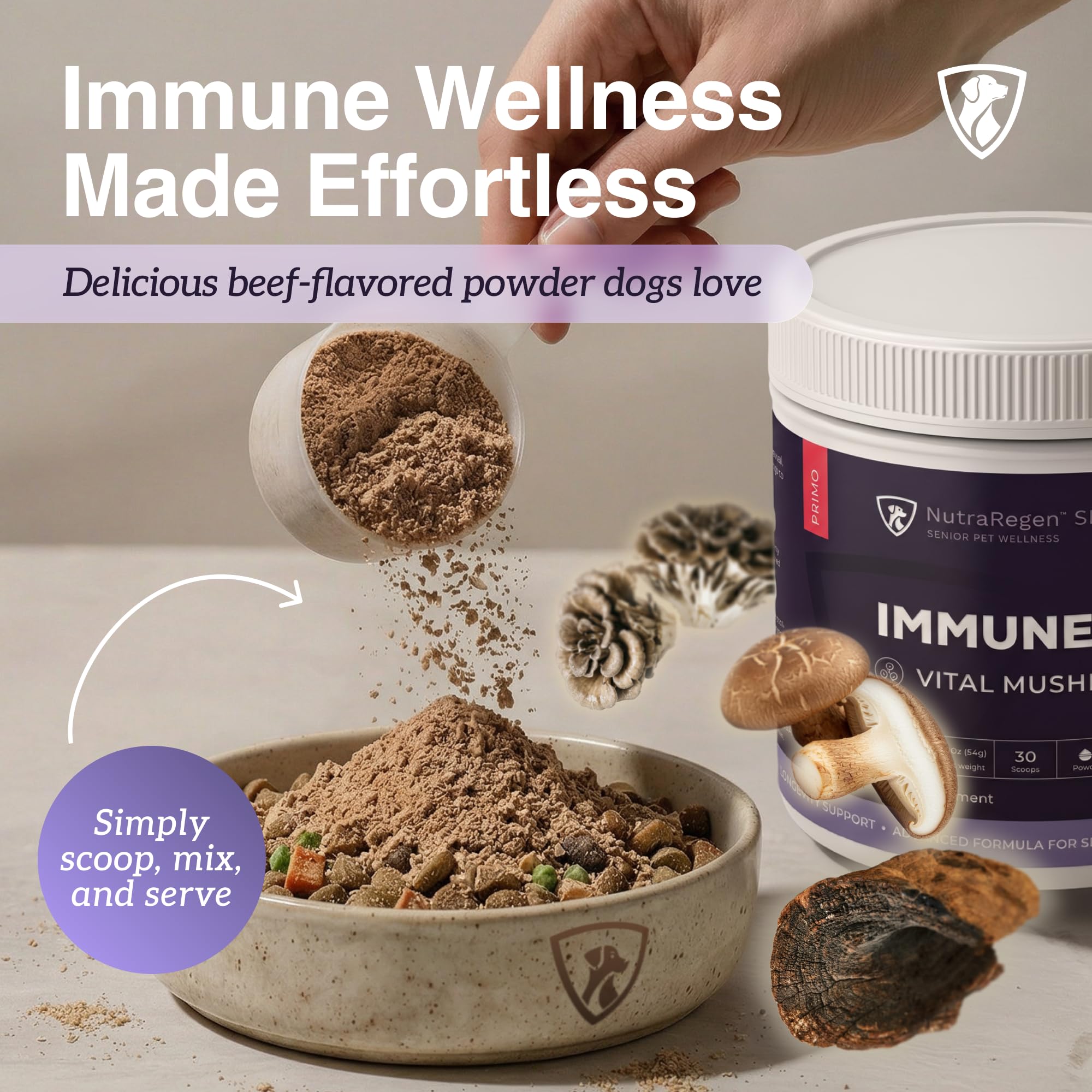 NutraRegen Primo Dog Mushroom Supplement with Turkey Tail – Immune Support — Amazon image 7