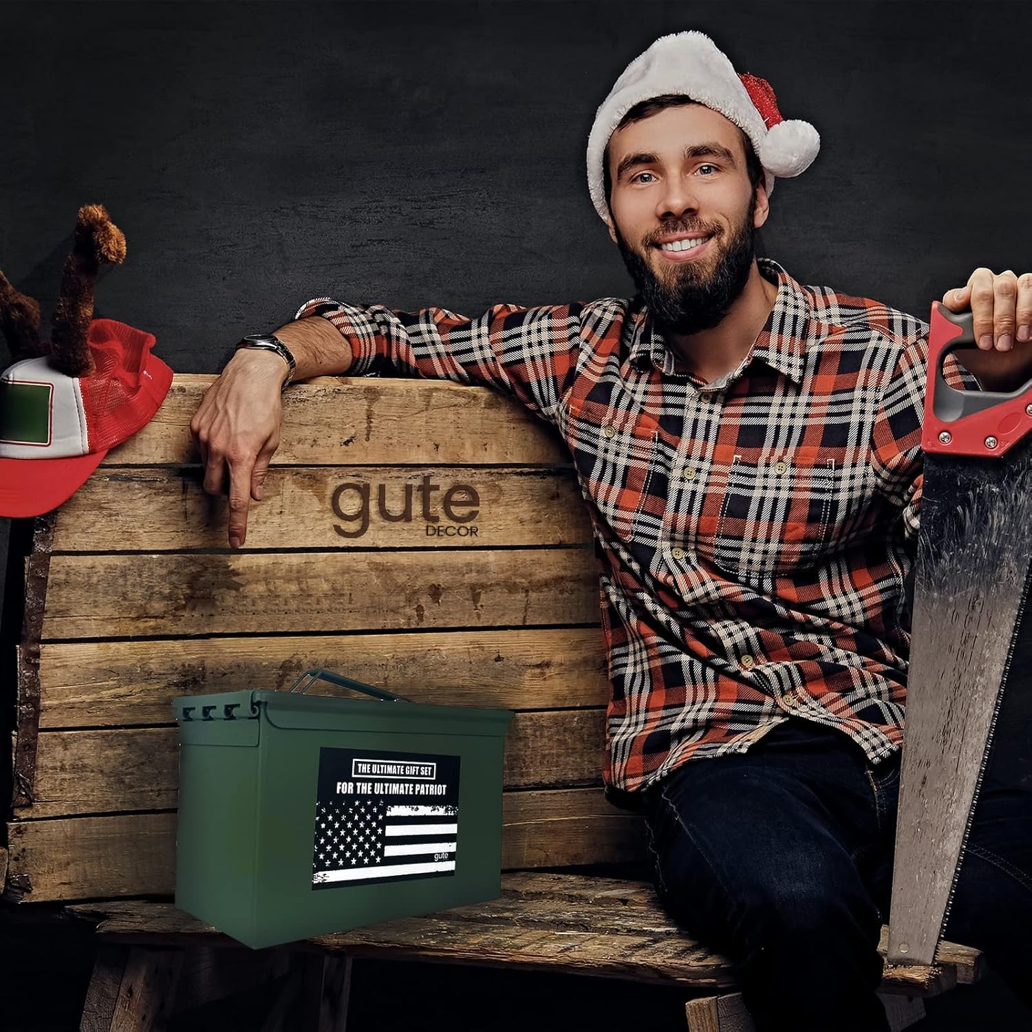 Geschenk für Männer – Herren-Survival-Box für Männer | Männlicher Camping-Enthusiast Guy – Valentinstag einzigartige Geschenkideen für ihn, Freund, Ehemann, Vater, Bruder, Sohn, Chef, beste Freundin