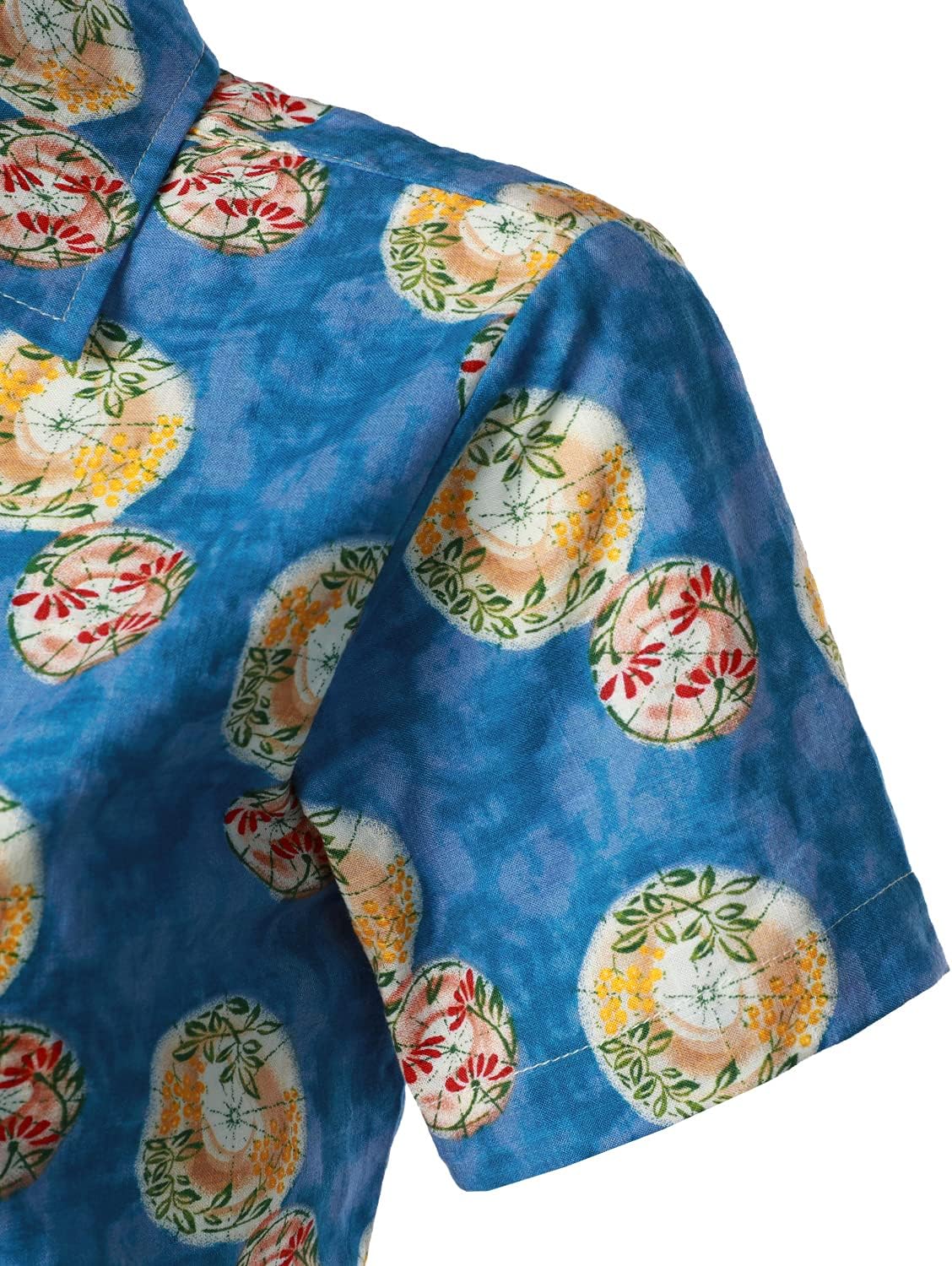 JOGAL Women's Floral Blouse Casual Button Down Short Sleeve Aloha Hawaiian Shirt - Image 8