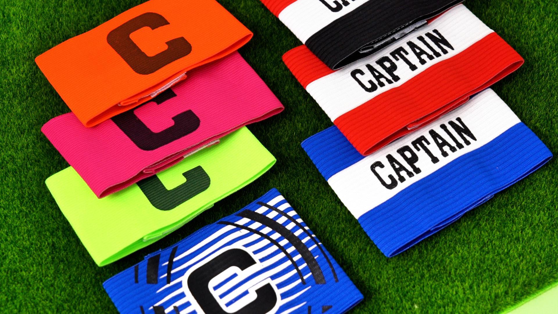 Brassards De Capitaine De Football - Lot De 18 - Élastiques Réglables En Nylon Bleu Lac - Pour Football, Rugby, Basketball - 5