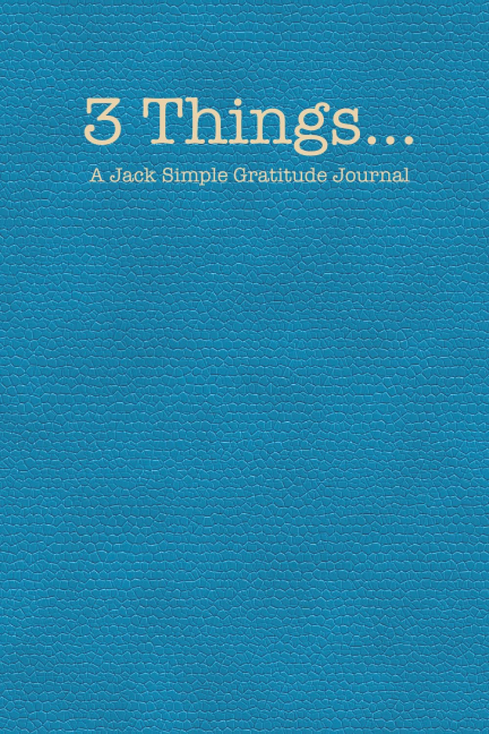 3 Things: A Jack Simple Gratitude Journal | Turquoise