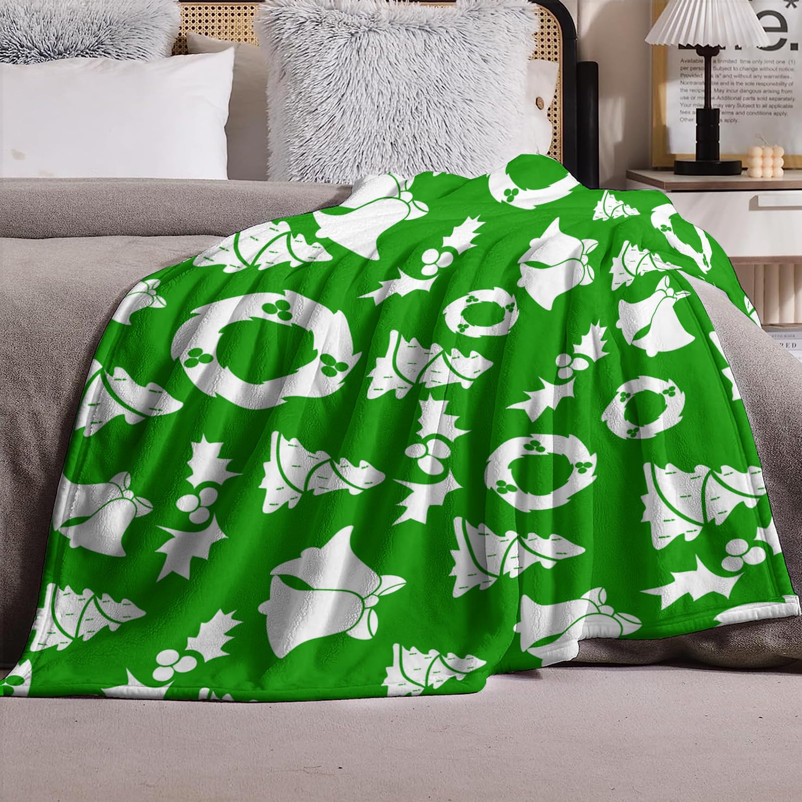 Plaid Sofa Verde Navideño Plaid Cama Franela Manta Sofa Verano Lavable Colcha Multiusos para Sofas Manta Cubre Sofa Suave Manta para Sofa Blanket Cálido Mantas para Cama 200x240cm