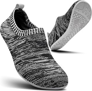 Hausschuhe Damen Herren, Barfußschuhe Rutschfest Bequem