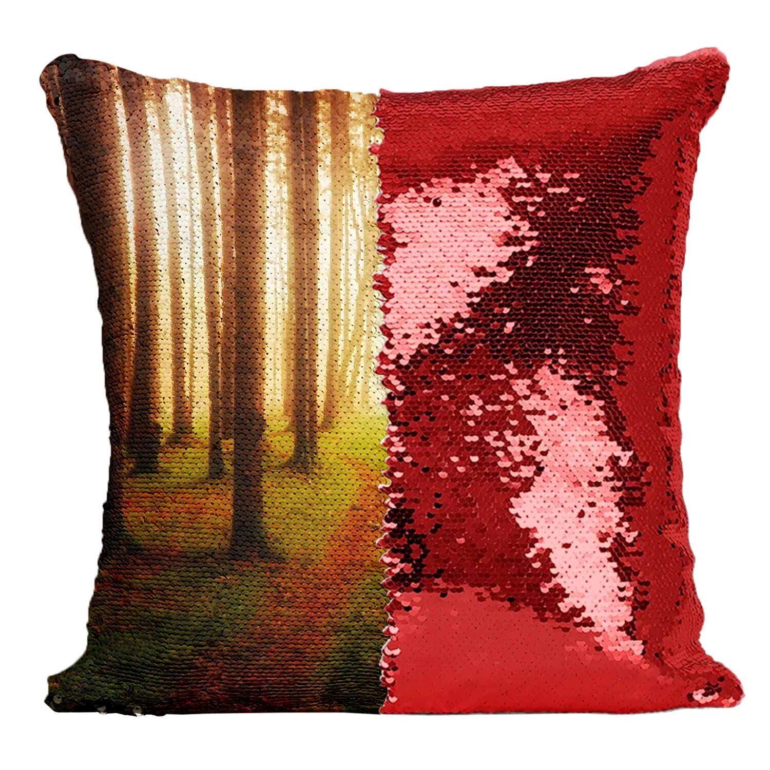 Coussin housse sequin lumière filtrée décoration de luxe