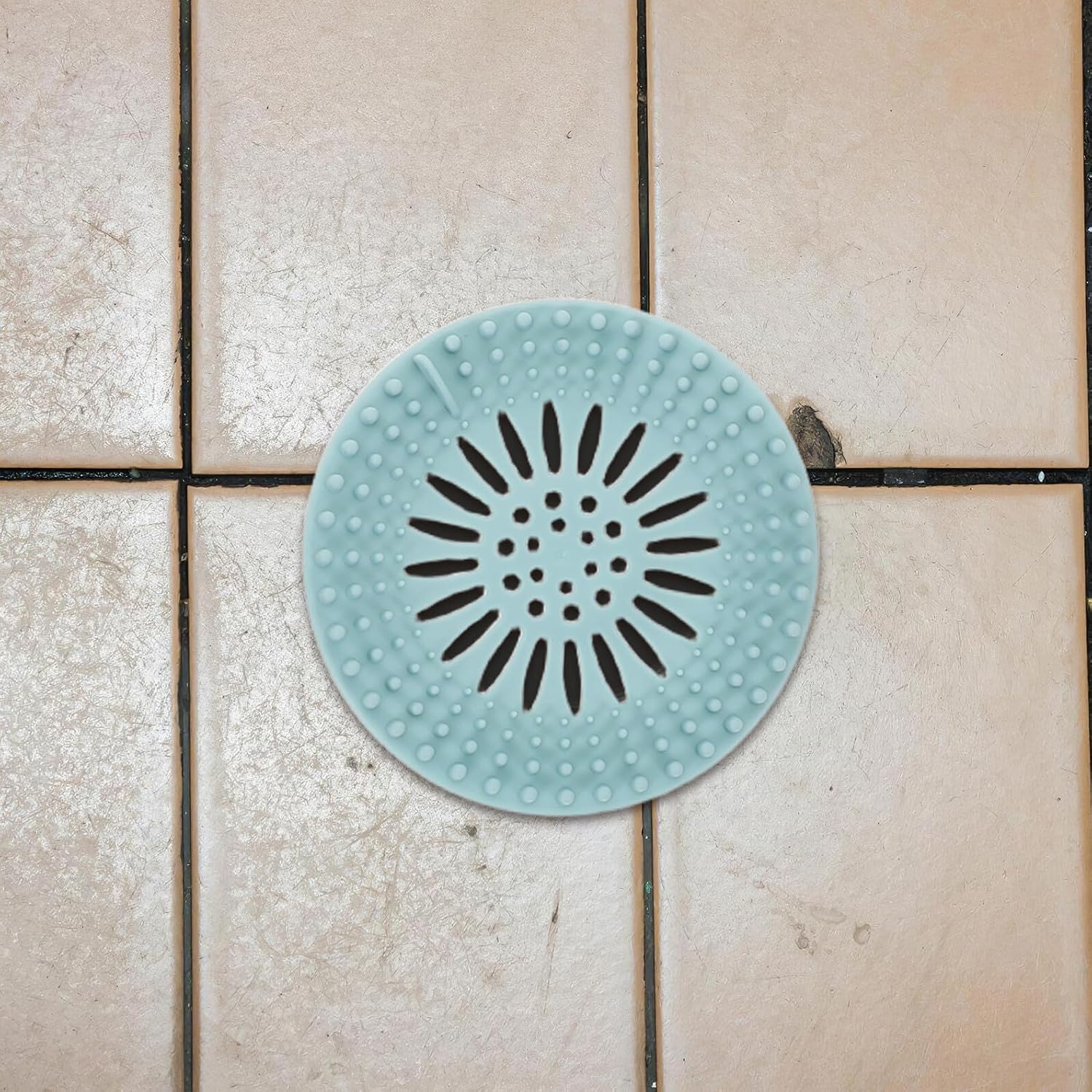 Multipurpose Drain Hair Catcher and Bathroom Sink Strainer Set, Anti-Clogging Hair Drain Stopper with 4pcs Colorful Wash Basin Filters for Kitchen and Bathtub