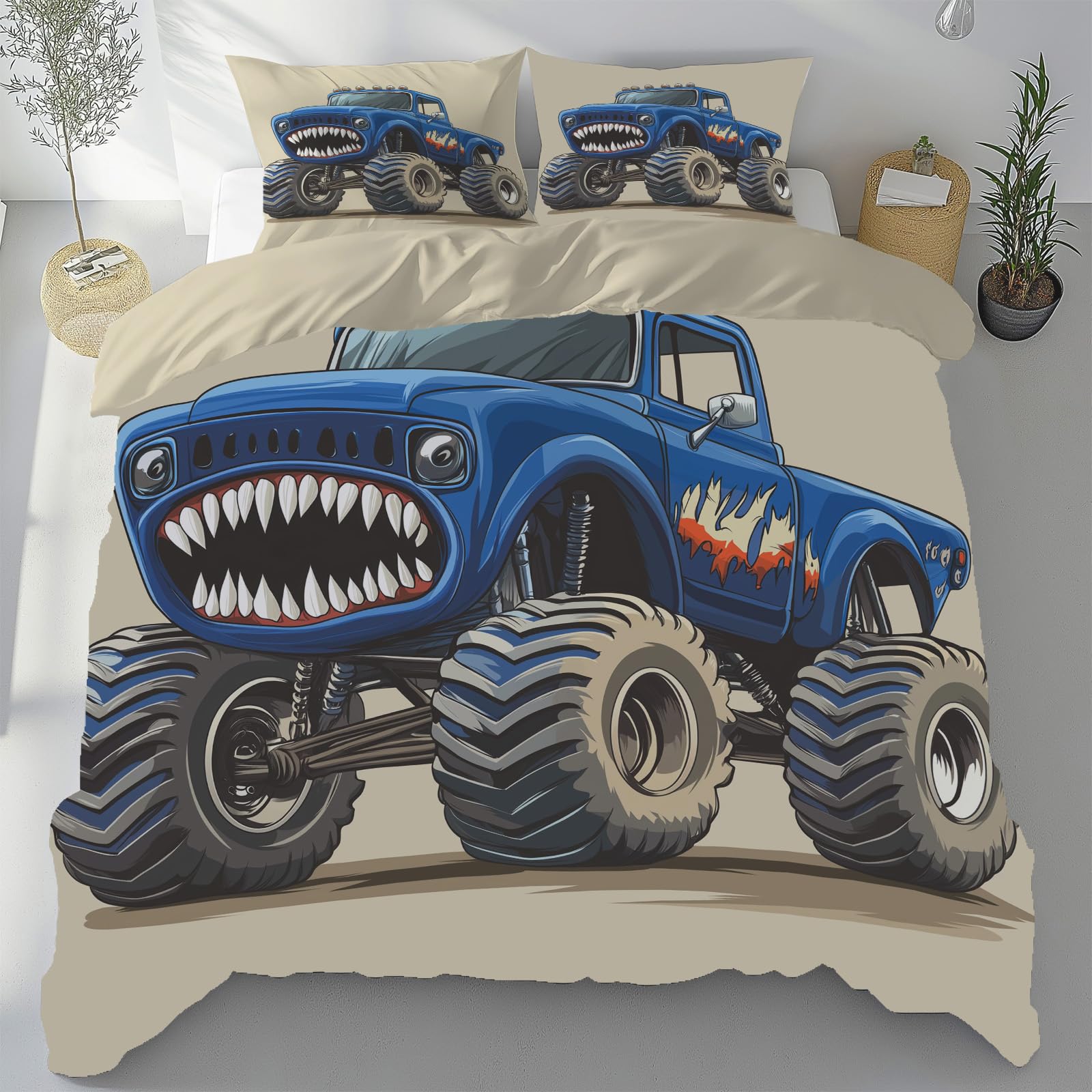 Housse de couette Monster Truck pour transformer la chambre de votre enfant