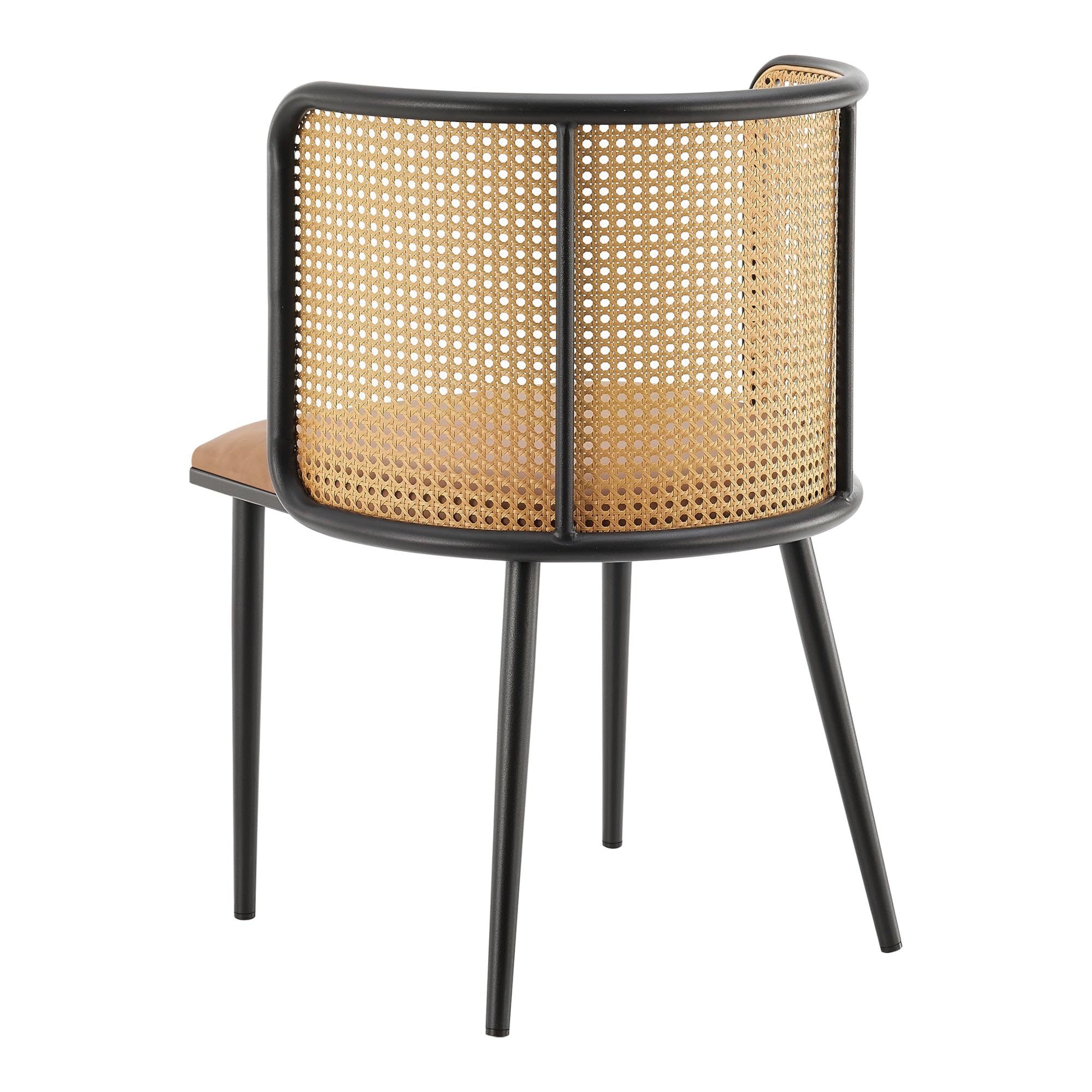 Helloshop26 Lot de 2 chaises de Salle à Manger Salon Design Moderne Cuisine 75 x 52 x 49 cm Marron Noir 03_0009611