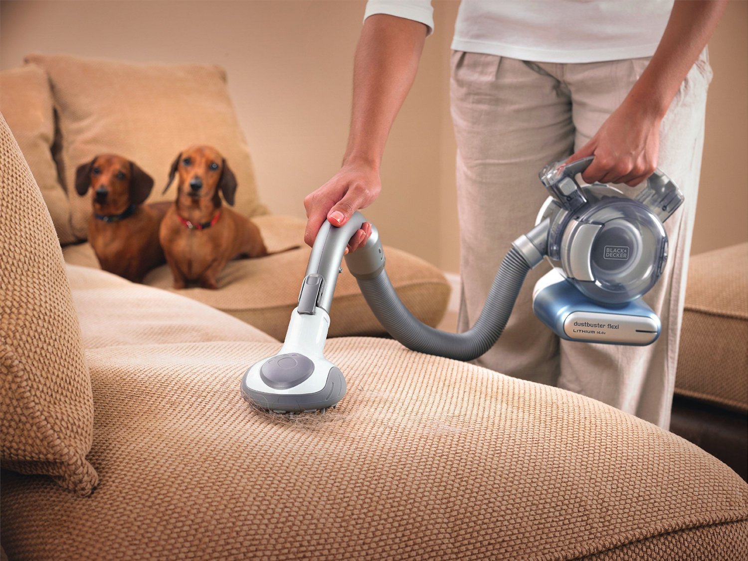 Black+Decker dustbuster Flexi Pet 14.4V Aspiradora de Mano, PD1420LP-QW