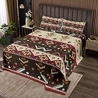 Vista 9 de Erosebridal Juego de colcha geométrica ondulada tamaño King, juego de colcha étnica dorada y negra en forma de abanico con plumas ornamentadas