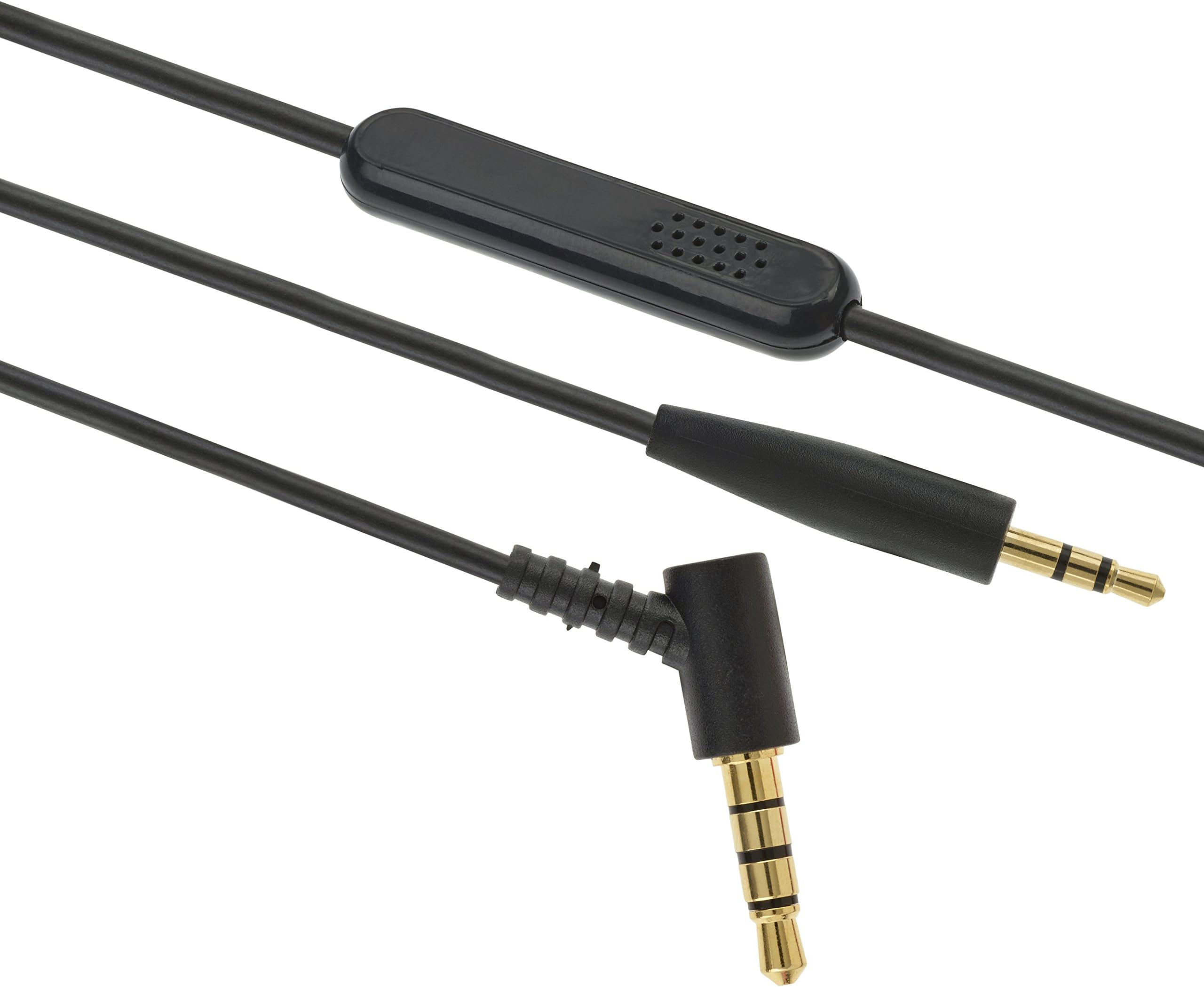 Bose OE2 1.5m REPLACEMENT BOSE AUDIO CABLE LEAD Compatible with BOSE OE2/OE2i/QuietComfort 25/QC25 (On-Ear) HEADPHONES w/ IN-LINE REMOTE & MICROPHONE for iPhone - Gold Plated Audio Jacks