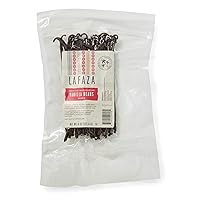 Vista 4 de Lafaza Granos enteros de vainilla Bourbon de Madagascar, 1/2 libras, sin OMG