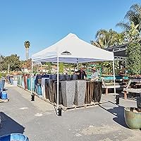 Vista 5 de EAGLE PEAK Tienda de campaña comercial resistente de 10 x 10 pies, refugio industrial instantáneo con 100 pies cuadrados de sombra (blanco)