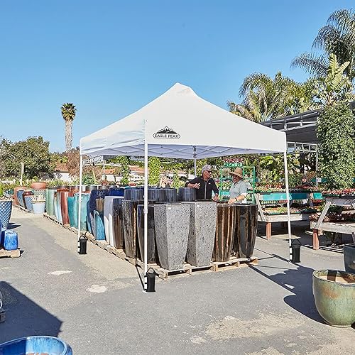 Miniatura 5 de EAGLE PEAK Tienda de campaña comercial resistente de 10 x 10 pies, refugio industrial instantáneo con 100 pies cuadrados de sombra (blanco)