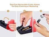 Bostitch Office Battery Powered Pencil Sharpener, Portable, Hinged Tray, Colored Pencil Compatible, Fits In Backpack & Most Pencil Cases, Red – view 2