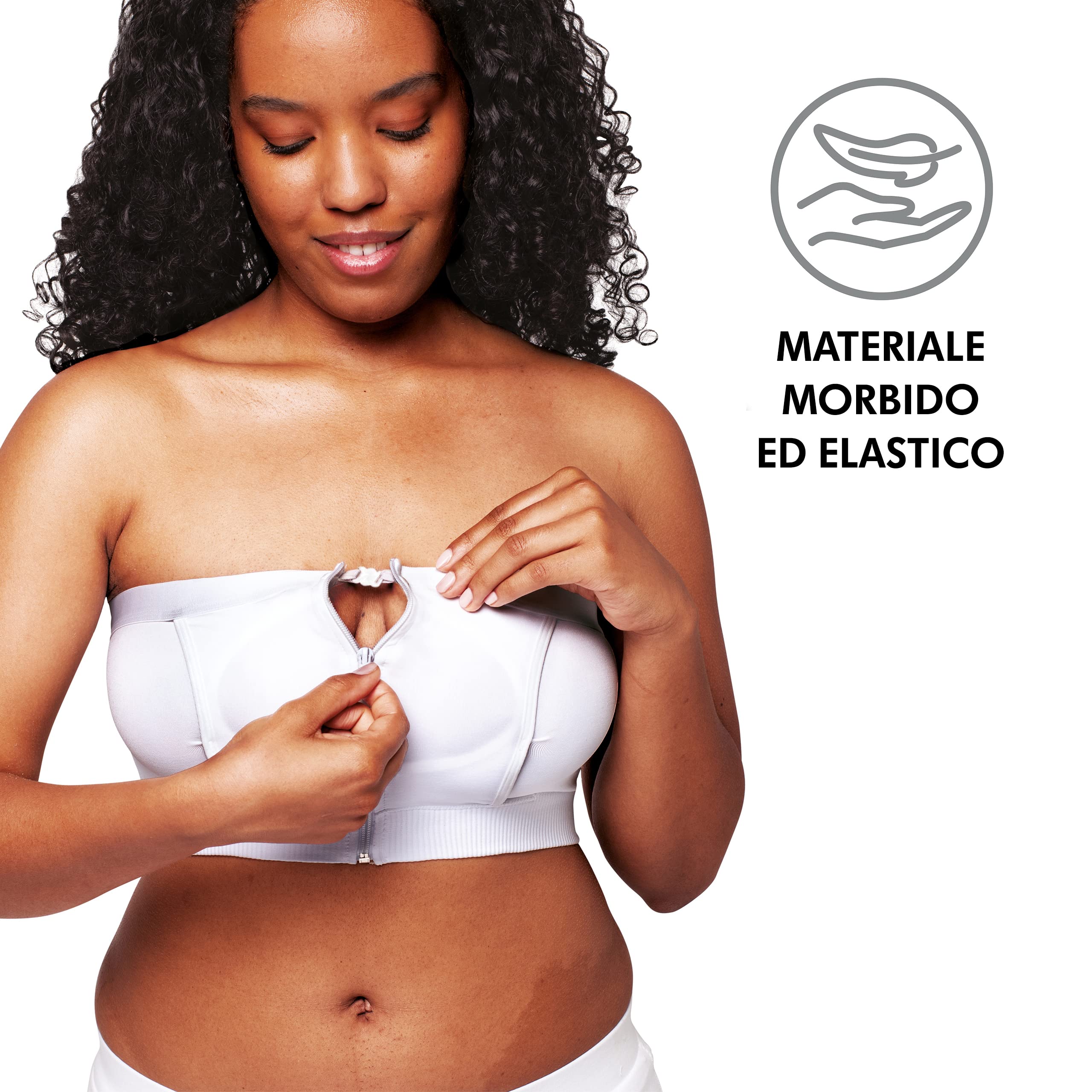 Medela Hands-Free, Corpetto per l'estrazione a Mani libere, Reggiseno per estrarre Comodamente, con Adaptive Stretch