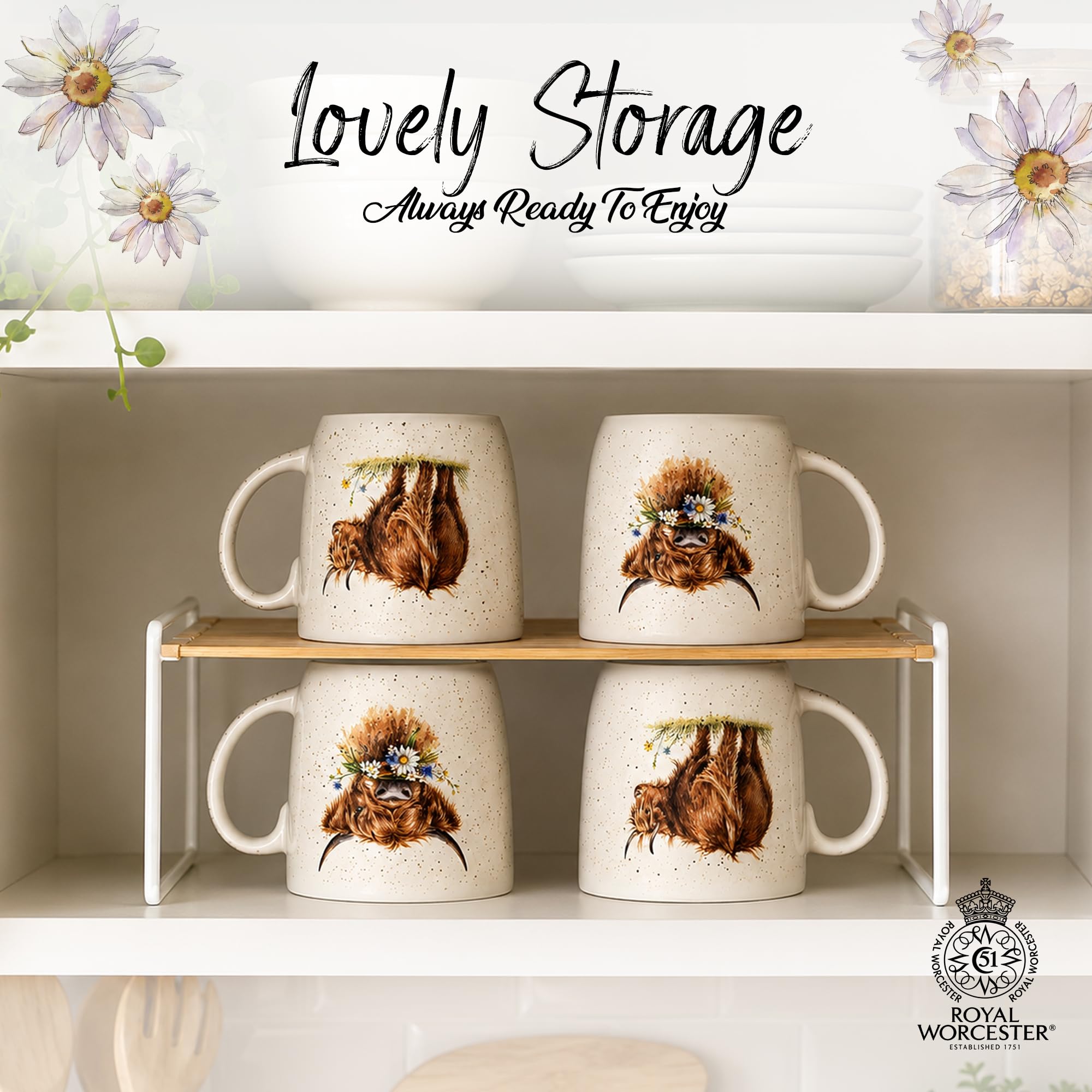 Amazon.com | Royal Worcester Wrendale Designs Mug, 14 Oz - Daisy