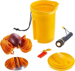 attwood Bailer Safety Kit - Flashlight Whistle Bailer & Line Bailer Safety Kit 11830-2 - Flashlight Whistle Bailer & Line, MULTI, One Size