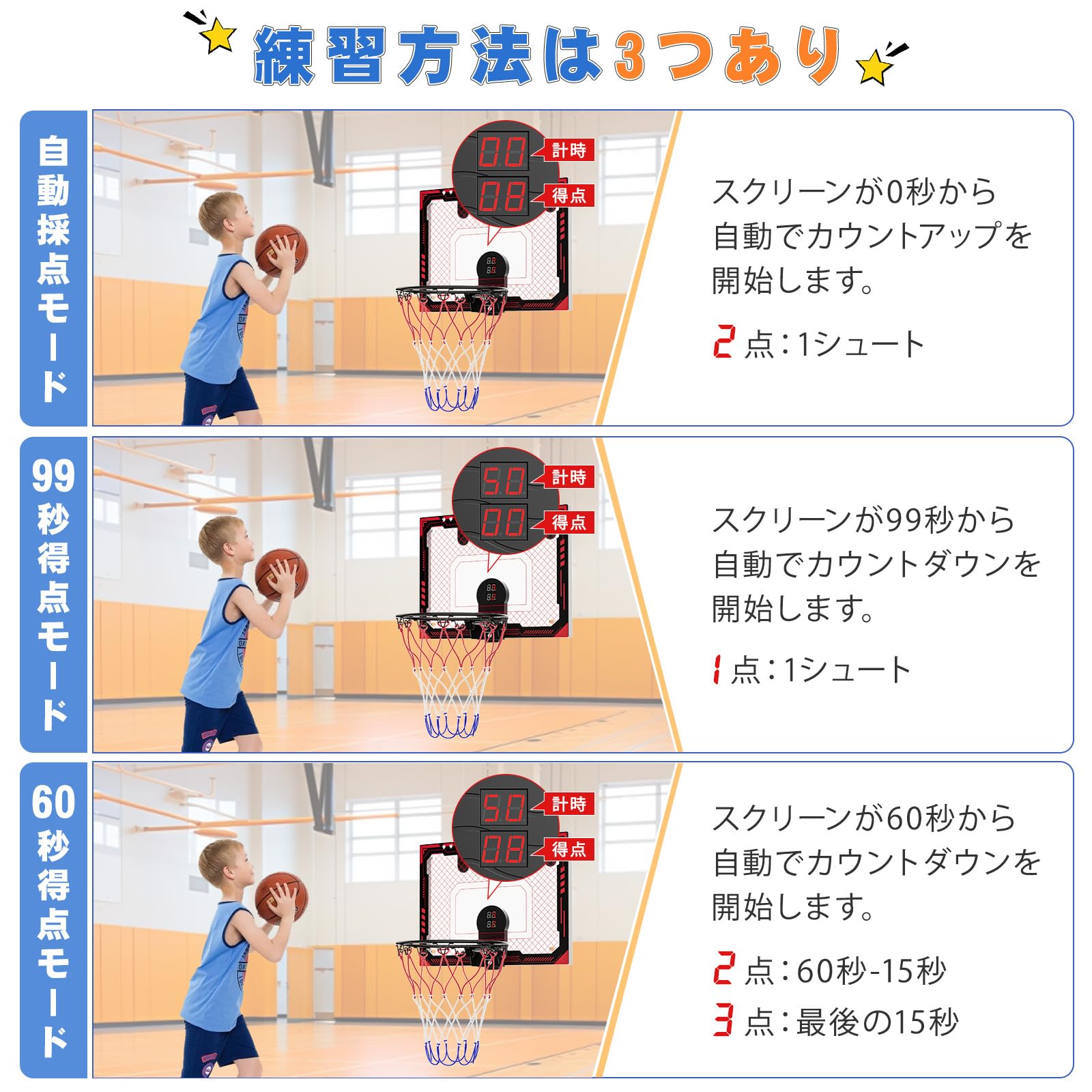 Amazon.co.jp: CYFIE バスケットゴール 室内 屋外 壁掛け バスケゴール