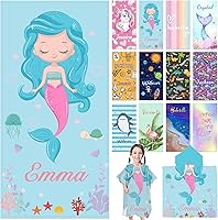 Vista 1 de Toallas de playa personalizadas para niños, toallas de playa personalizadas con nombres, regalos personalizados para niños pequeños, niñas