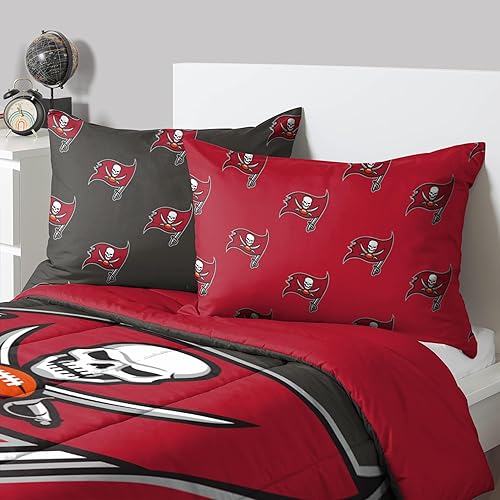 Miniatura 4 de FOCO Unisex-Adult NFL Team Logo Bed in a Bag Comforter Bedding 3-Piece Set