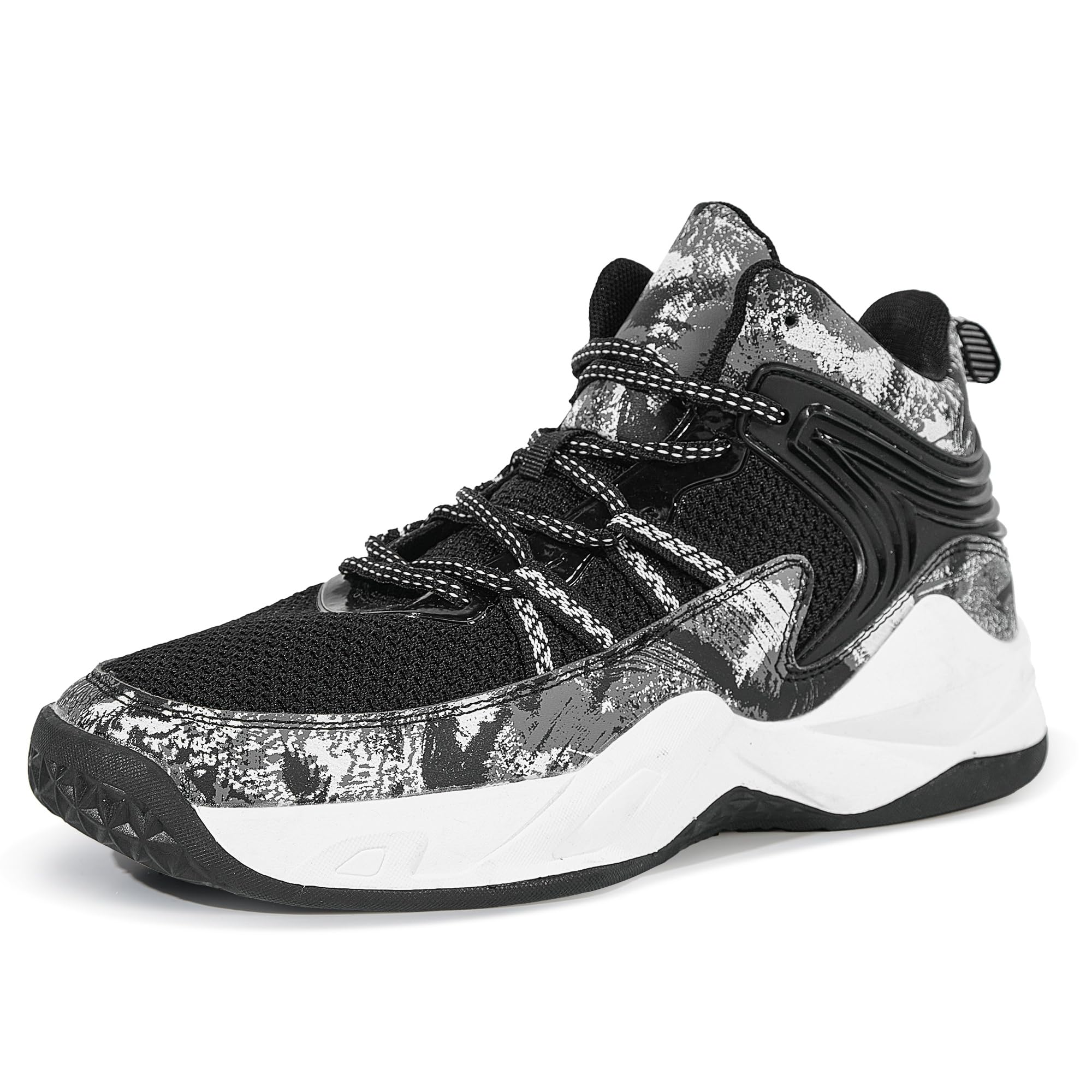 CJSPORX Men Women Basketball Shoes Breathable Non Slip Outdoor Fashion Sneakers