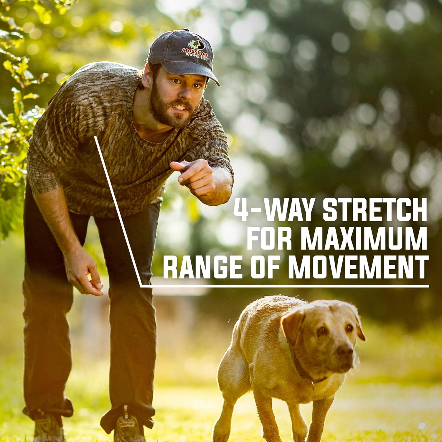 Mossy Oak Men's Standard Hunting Shirt Camo Clothes Long Sleeve, Greenleaf, 2X : Clothing, Shoes & Jewelry