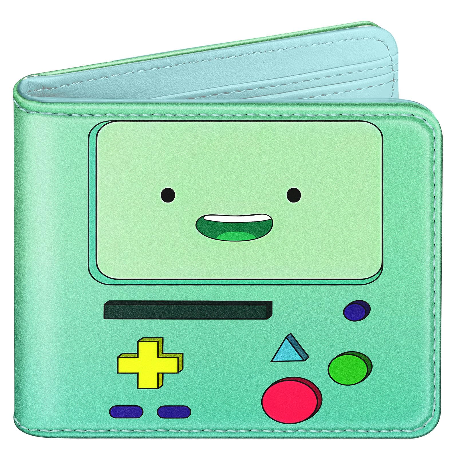 Miss AdolaWallet for Boys Mens Leather RFID Wallet with Zip Pocket, Bi-fold Wallet Cute Kawaii Cartoon Cool Credit Card Holder Minimalist Slim Coin Purse for Teens Girls Kids, Green