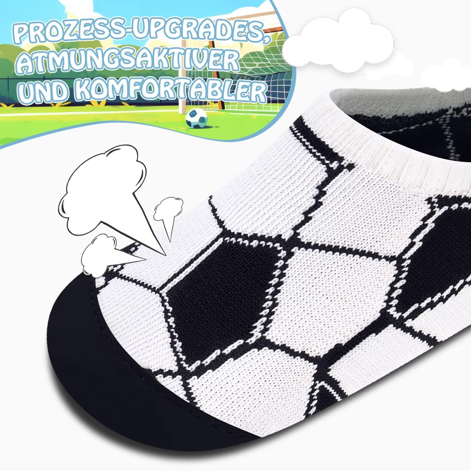 Kyopp Hausschuhe Kinder Junge Mädchen Atmungsaktive Rutschfest Barfussschuhe Turnschläppchen Weich Lauflernschuhe Kleinkinder Slippers