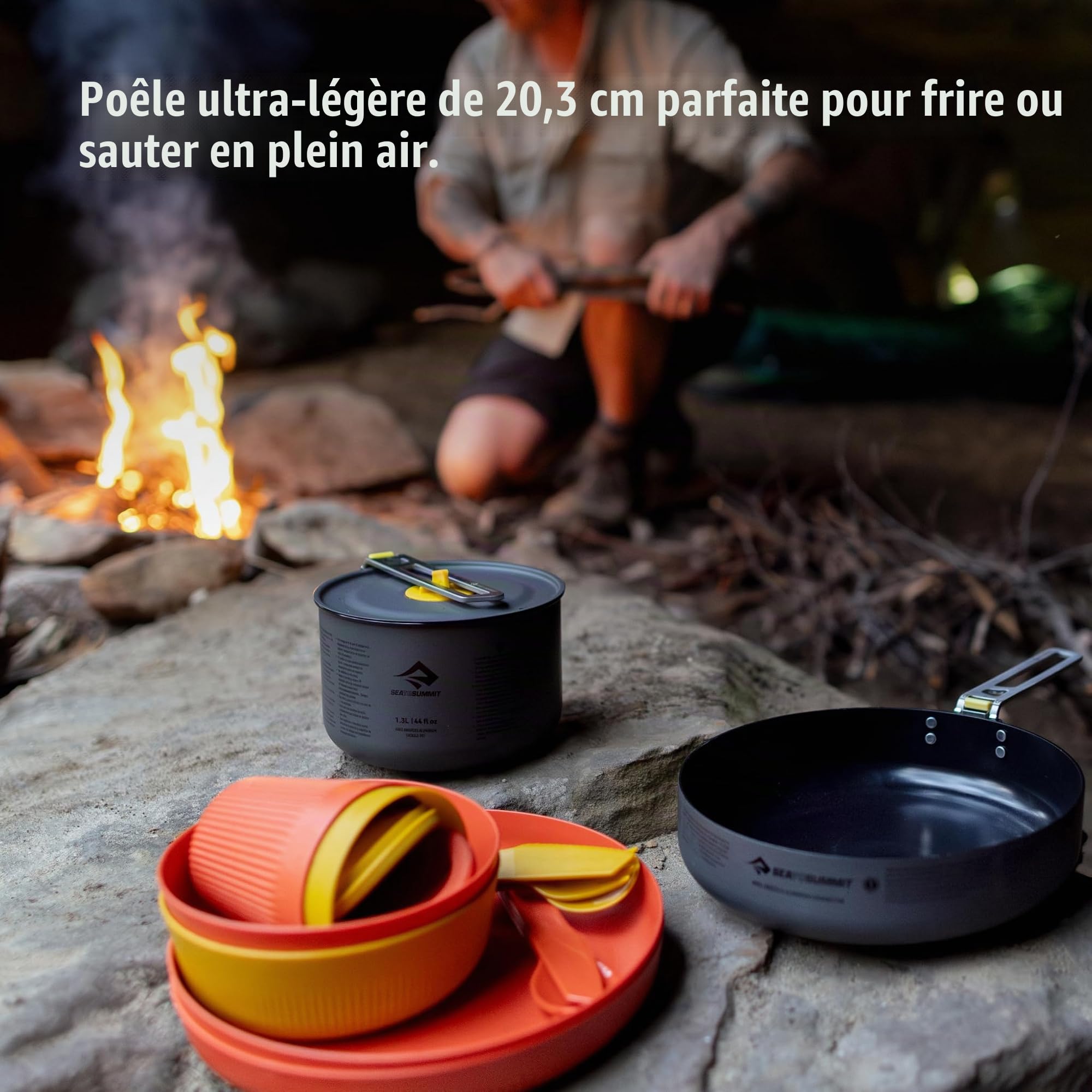 Sea to Summit Frontier Poêle de camping ultralégère 20,3 cm, ACK027021-521701