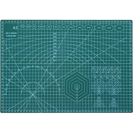 Amazon プラス カッターマット 両面 450 600mm グリーン 48 586 カッターマット 文房具 オフィス用品