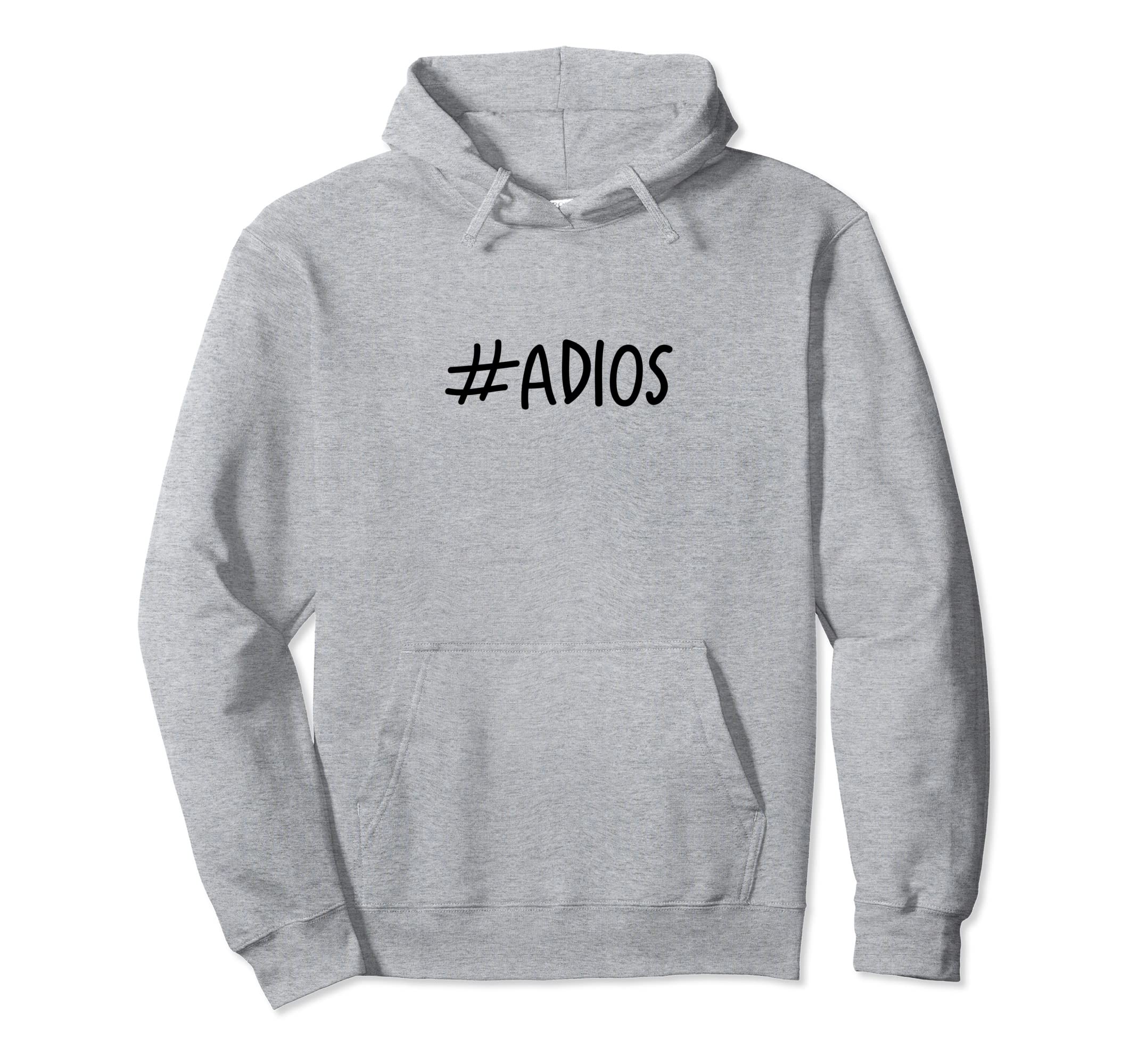 Amazon | Adios ハッシュタグ スペイン語でさよなら パーカー